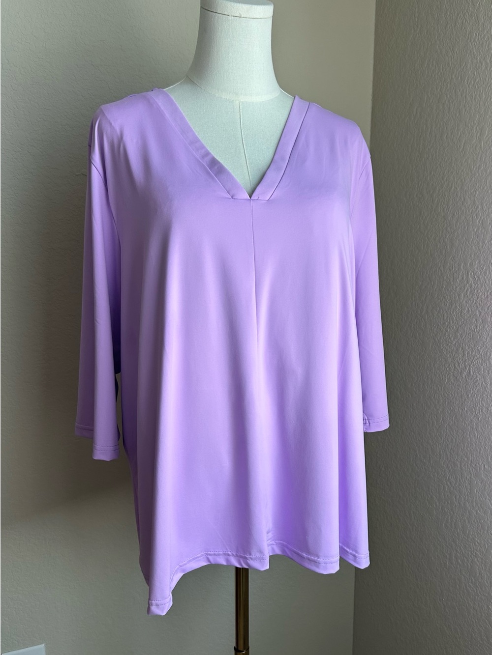 Lulu's Lavender V-Neck Tunic Top